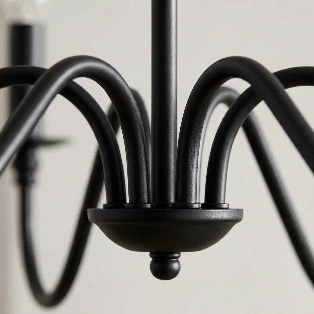 VELARA – Multi-Arm Candelabra Chandelier for Dining Room, Living Room and Entryway