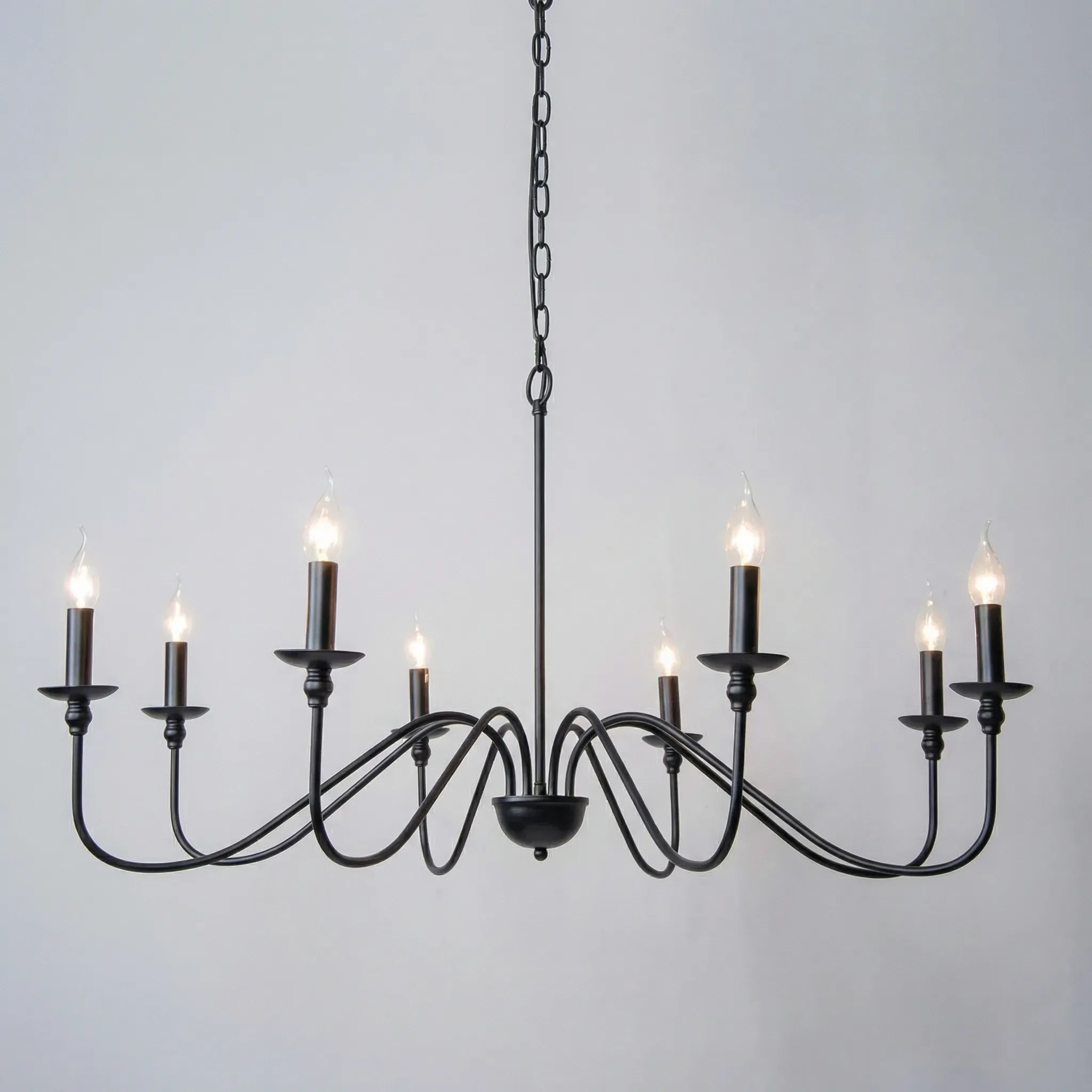 VELARA – Multi-Arm Candelabra Chandelier for Dining Room, Living Room and Entryway