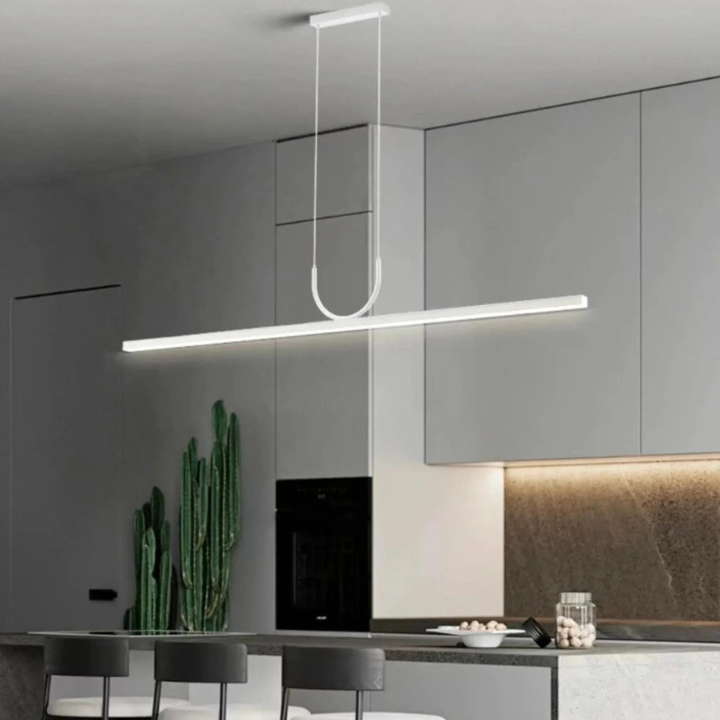NOXEN – Minimalist Black LED Pendant Light for Dining Room, Kitchen Island and Living Room