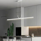 NOXEN – Minimalist Black LED Pendant Light for Dining Room, Kitchen Island and Living Room