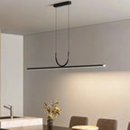 NOXEN – Minimalist Black LED Pendant Light for Dining Room, Kitchen Island and Living Room