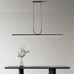 NOXEN – Minimalist Black LED Pendant Light for Dining Room, Kitchen Island and Living Room